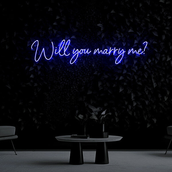 "Will You Marry Me" Neon Sign
