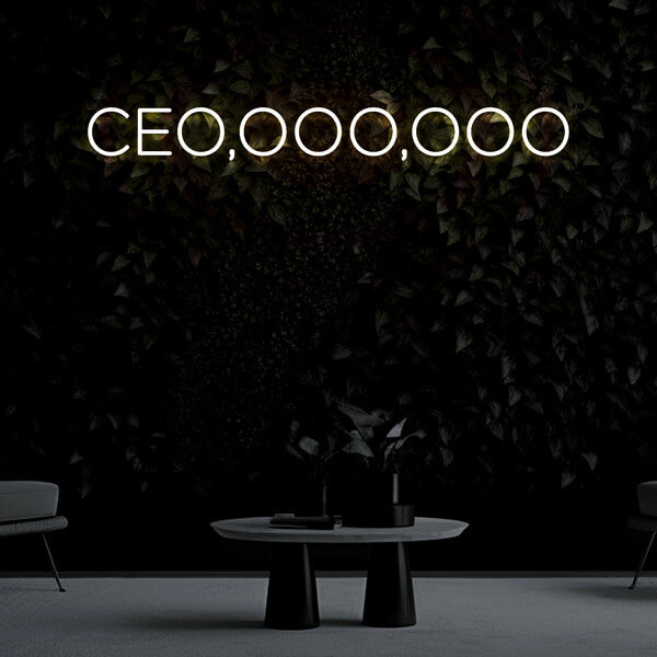 "CEO" Neon Sign